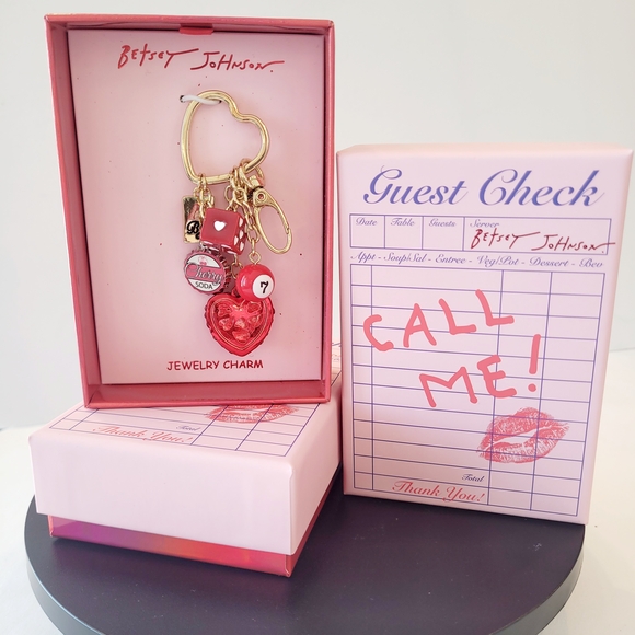 Betsey Johnson Accessories - Betsey Johnson Call Me Love Charm